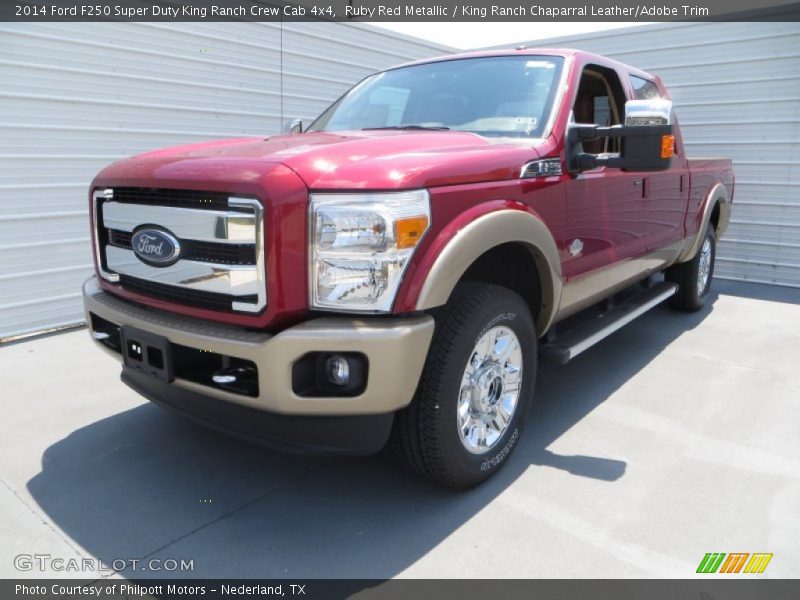 Ruby Red Metallic / King Ranch Chaparral Leather/Adobe Trim 2014 Ford F250 Super Duty King Ranch Crew Cab 4x4