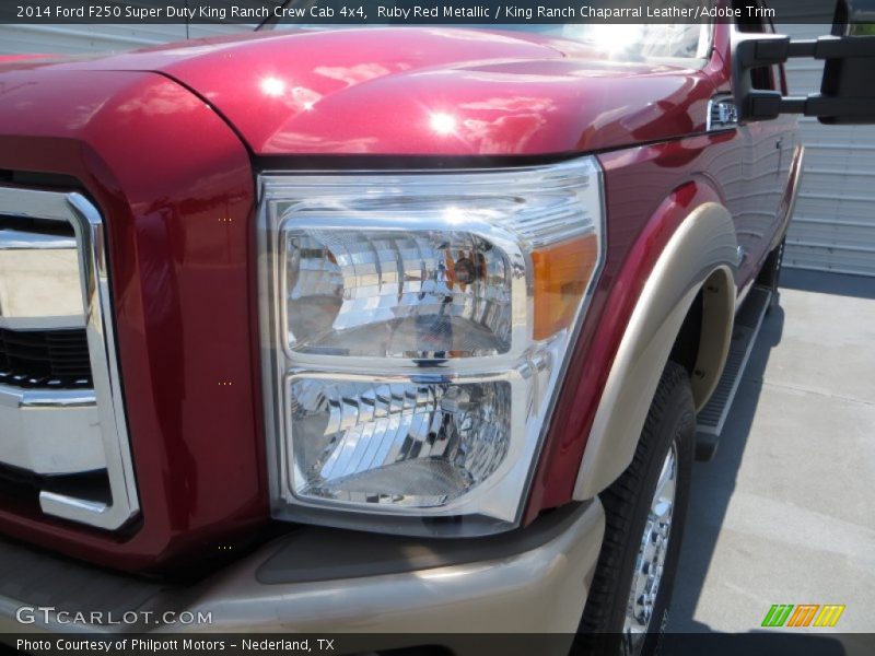 Ruby Red Metallic / King Ranch Chaparral Leather/Adobe Trim 2014 Ford F250 Super Duty King Ranch Crew Cab 4x4