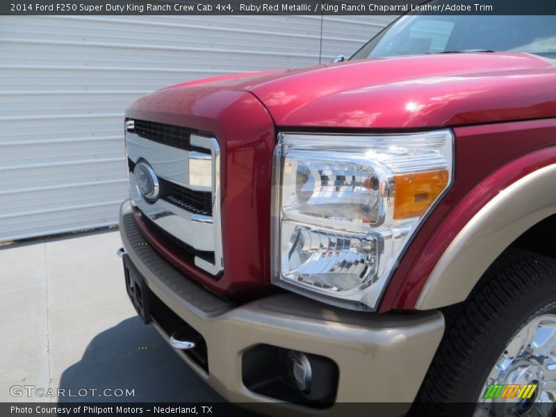 Ruby Red Metallic / King Ranch Chaparral Leather/Adobe Trim 2014 Ford F250 Super Duty King Ranch Crew Cab 4x4