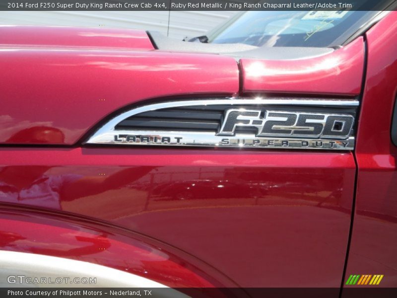 Ruby Red Metallic / King Ranch Chaparral Leather/Adobe Trim 2014 Ford F250 Super Duty King Ranch Crew Cab 4x4