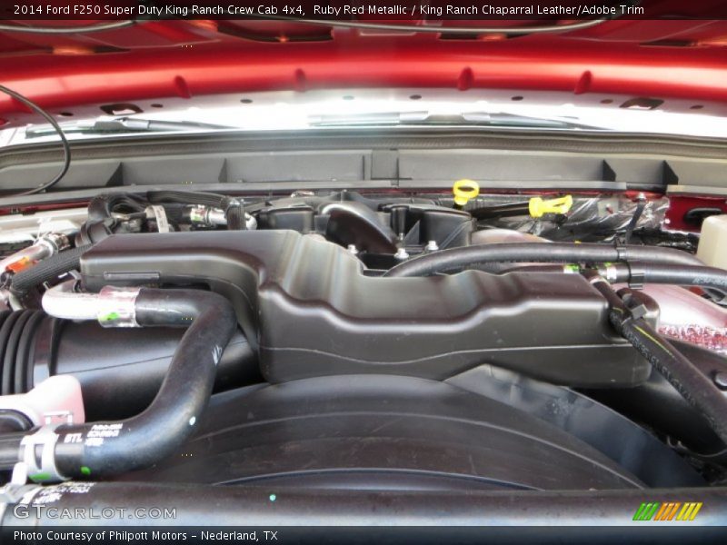 Ruby Red Metallic / King Ranch Chaparral Leather/Adobe Trim 2014 Ford F250 Super Duty King Ranch Crew Cab 4x4