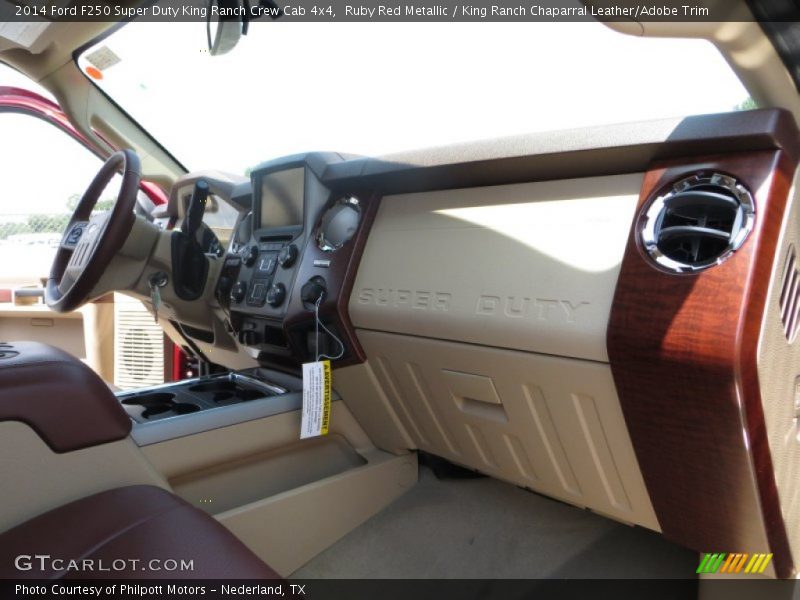 Ruby Red Metallic / King Ranch Chaparral Leather/Adobe Trim 2014 Ford F250 Super Duty King Ranch Crew Cab 4x4
