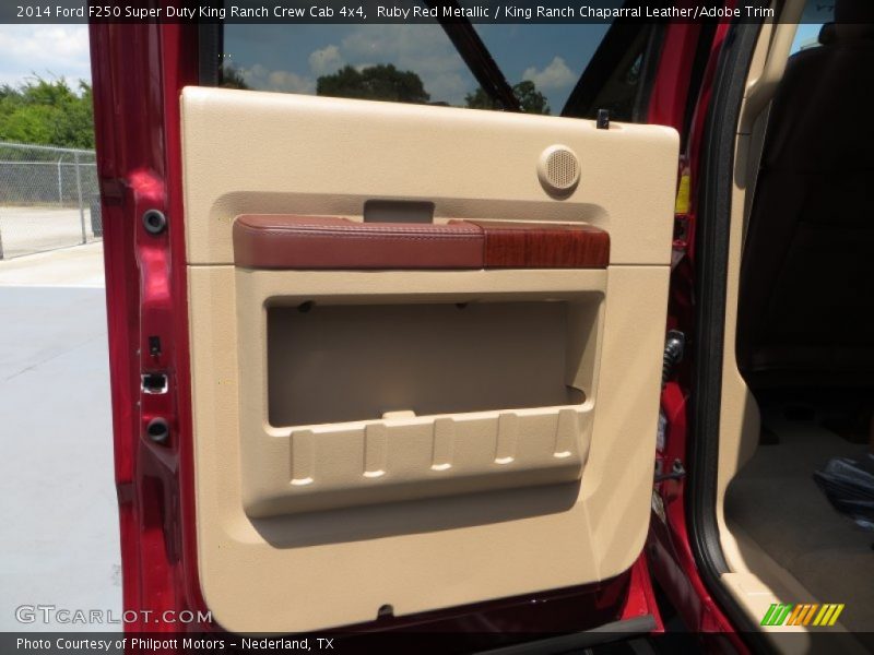 Ruby Red Metallic / King Ranch Chaparral Leather/Adobe Trim 2014 Ford F250 Super Duty King Ranch Crew Cab 4x4