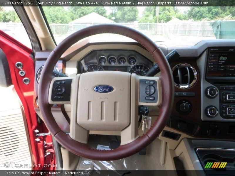  2014 F250 Super Duty King Ranch Crew Cab 4x4 Steering Wheel