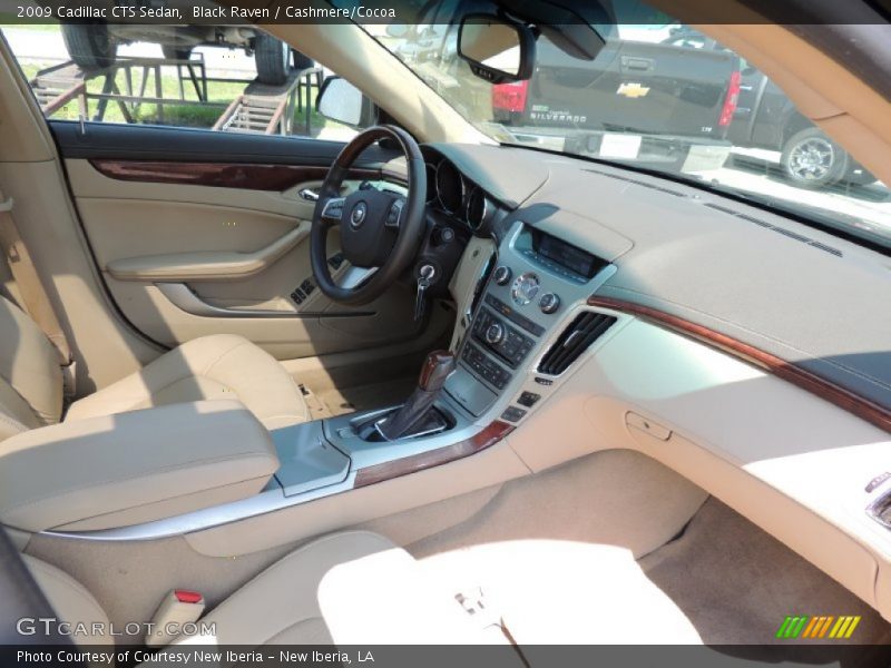 Black Raven / Cashmere/Cocoa 2009 Cadillac CTS Sedan