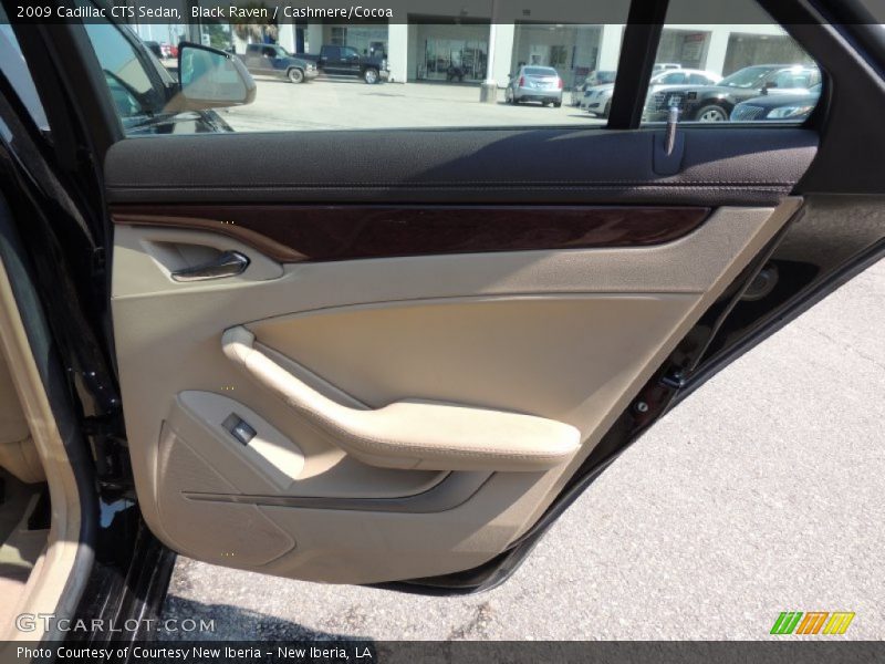 Black Raven / Cashmere/Cocoa 2009 Cadillac CTS Sedan