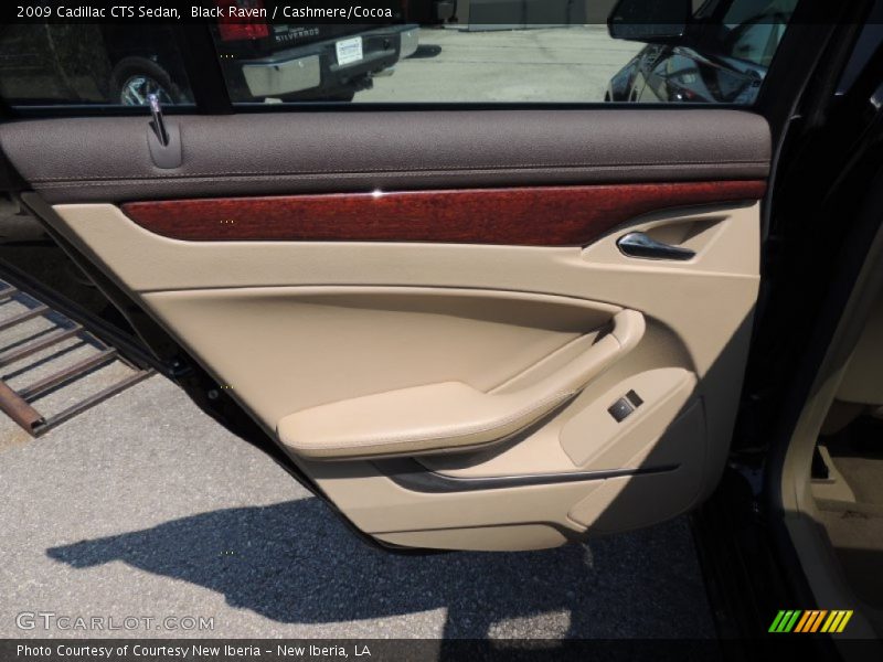 Black Raven / Cashmere/Cocoa 2009 Cadillac CTS Sedan