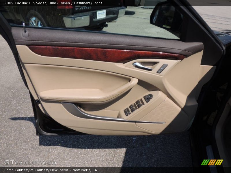 Black Raven / Cashmere/Cocoa 2009 Cadillac CTS Sedan