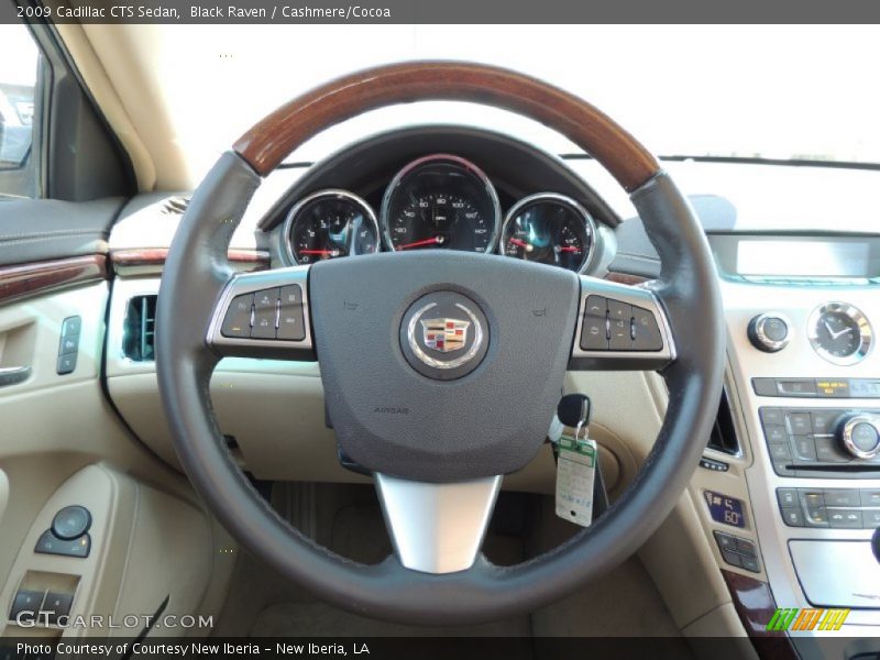 Black Raven / Cashmere/Cocoa 2009 Cadillac CTS Sedan