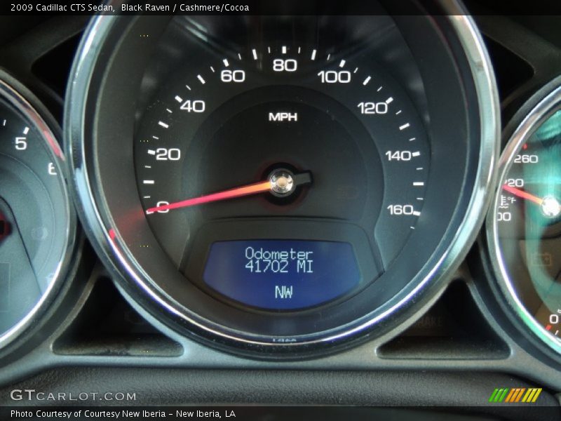 Black Raven / Cashmere/Cocoa 2009 Cadillac CTS Sedan
