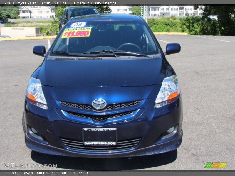 Nautical Blue Metallic / Dark Charcoal 2008 Toyota Yaris S Sedan