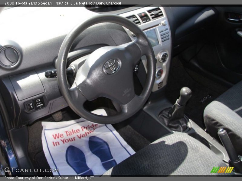 Nautical Blue Metallic / Dark Charcoal 2008 Toyota Yaris S Sedan