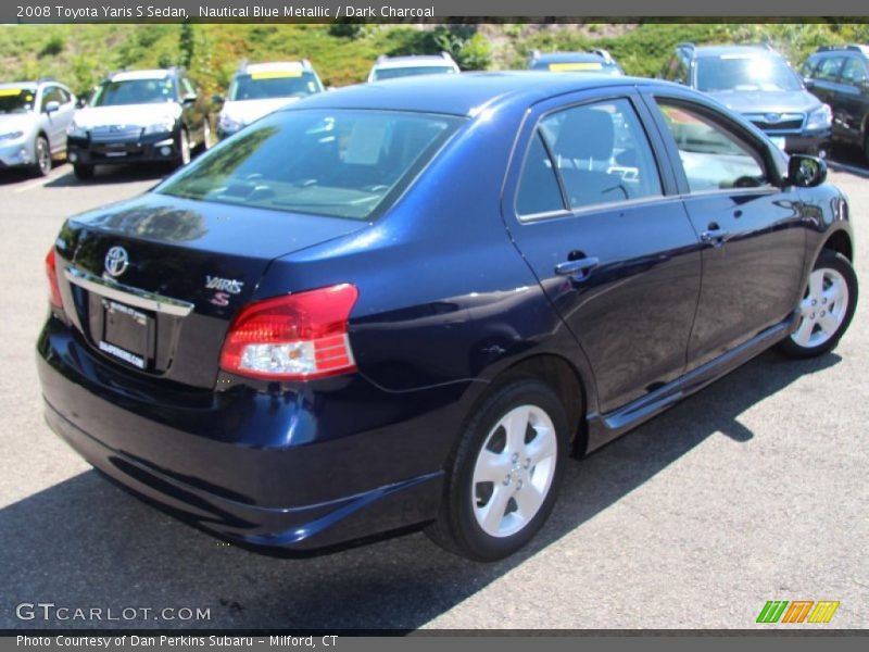 Nautical Blue Metallic / Dark Charcoal 2008 Toyota Yaris S Sedan