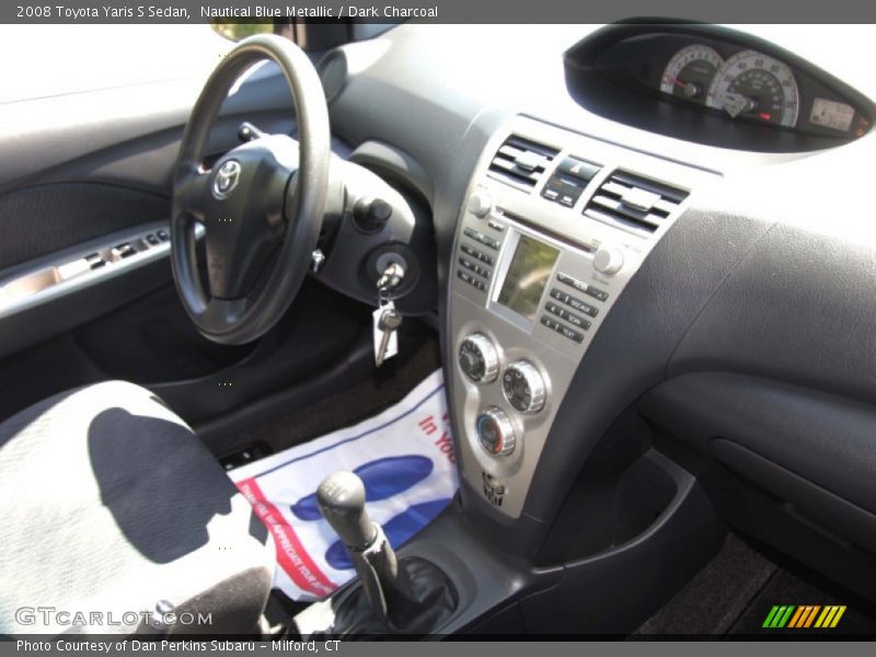 Nautical Blue Metallic / Dark Charcoal 2008 Toyota Yaris S Sedan