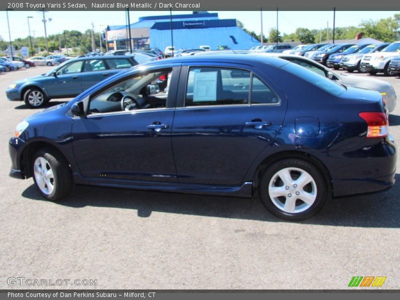 Nautical Blue Metallic / Dark Charcoal 2008 Toyota Yaris S Sedan