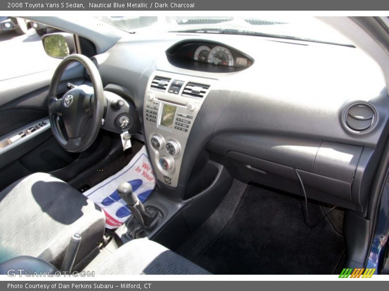 Nautical Blue Metallic / Dark Charcoal 2008 Toyota Yaris S Sedan