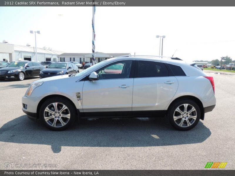Radiant Silver Metallic / Ebony/Ebony 2012 Cadillac SRX Performance