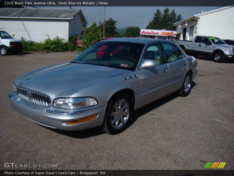 Silver Blue Ice Metallic / Shale 2003 Buick Park Avenue Ultra