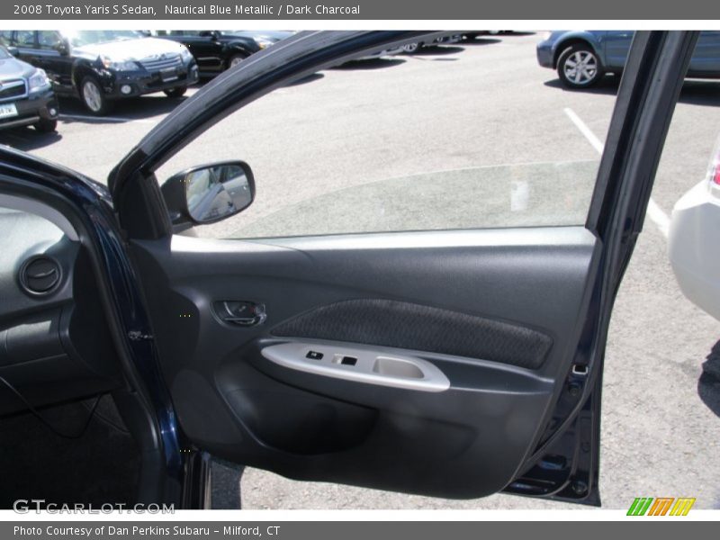 Nautical Blue Metallic / Dark Charcoal 2008 Toyota Yaris S Sedan