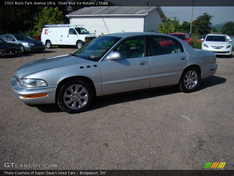 Silver Blue Ice Metallic / Shale 2003 Buick Park Avenue Ultra