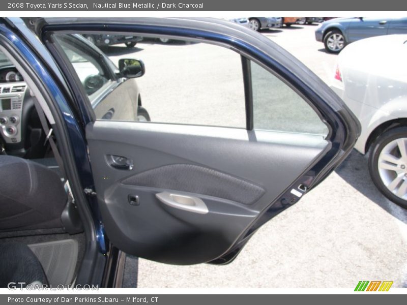 Nautical Blue Metallic / Dark Charcoal 2008 Toyota Yaris S Sedan