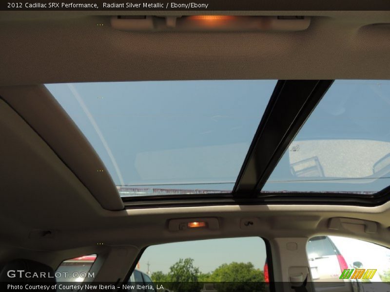 Radiant Silver Metallic / Ebony/Ebony 2012 Cadillac SRX Performance