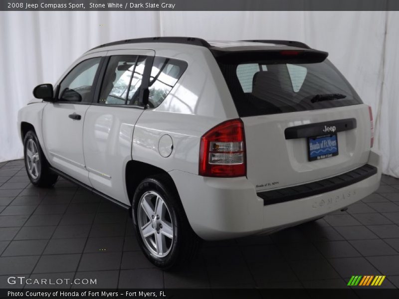 Stone White / Dark Slate Gray 2008 Jeep Compass Sport