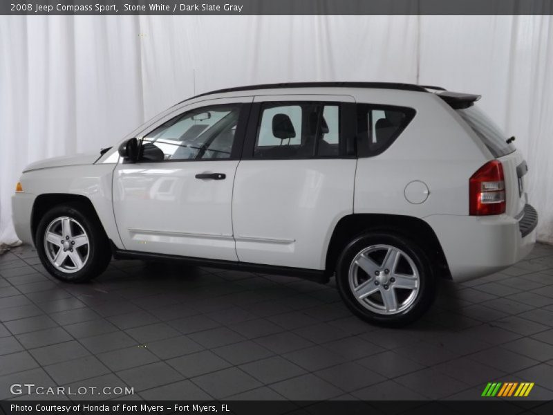 Stone White / Dark Slate Gray 2008 Jeep Compass Sport