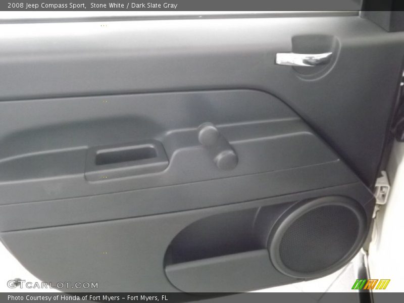 Stone White / Dark Slate Gray 2008 Jeep Compass Sport