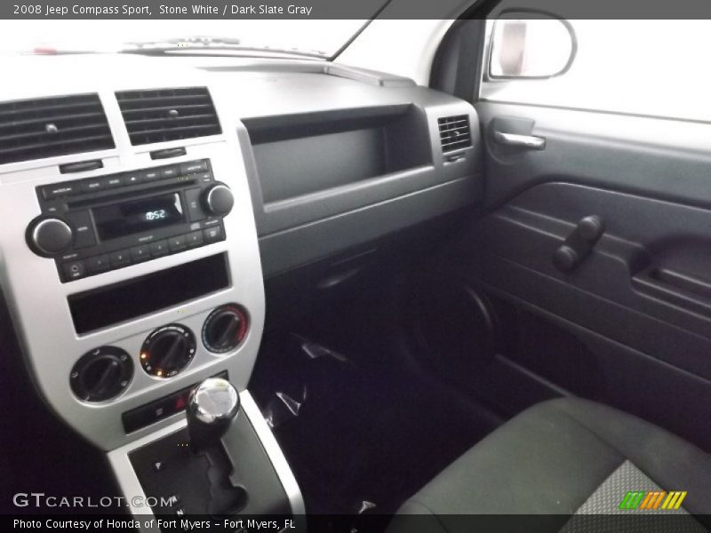 Stone White / Dark Slate Gray 2008 Jeep Compass Sport