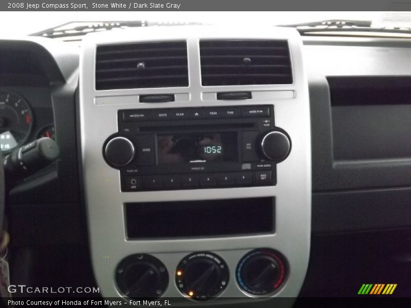 Stone White / Dark Slate Gray 2008 Jeep Compass Sport