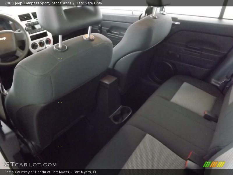 Stone White / Dark Slate Gray 2008 Jeep Compass Sport