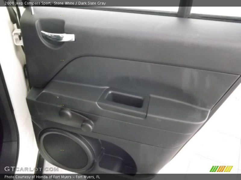 Stone White / Dark Slate Gray 2008 Jeep Compass Sport