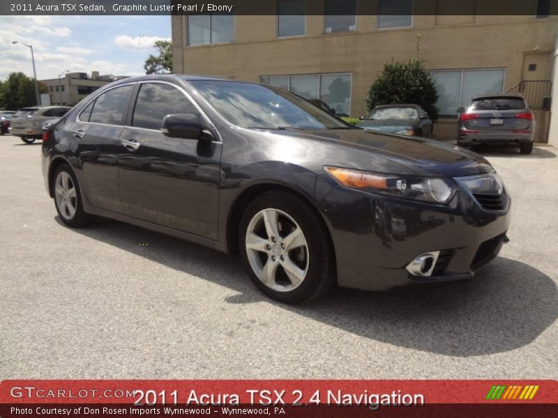 Graphite Luster Pearl / Ebony 2011 Acura TSX Sedan