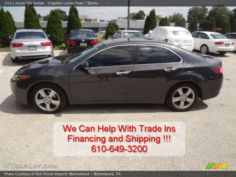 Graphite Luster Pearl / Ebony 2011 Acura TSX Sedan