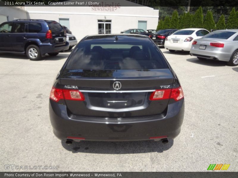 Graphite Luster Pearl / Ebony 2011 Acura TSX Sedan