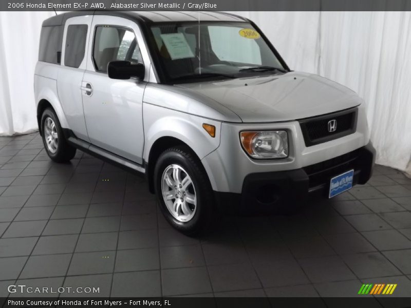 Alabaster Silver Metallic / Gray/Blue 2006 Honda Element EX-P AWD