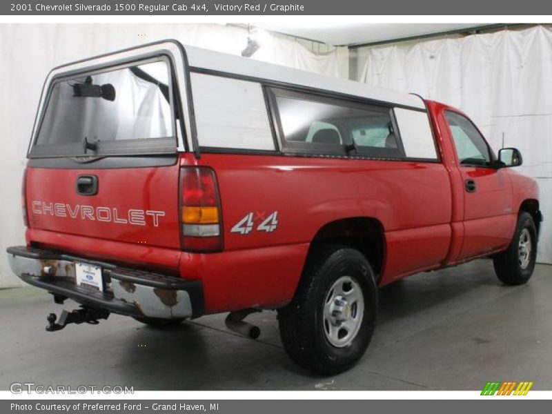 Victory Red / Graphite 2001 Chevrolet Silverado 1500 Regular Cab 4x4