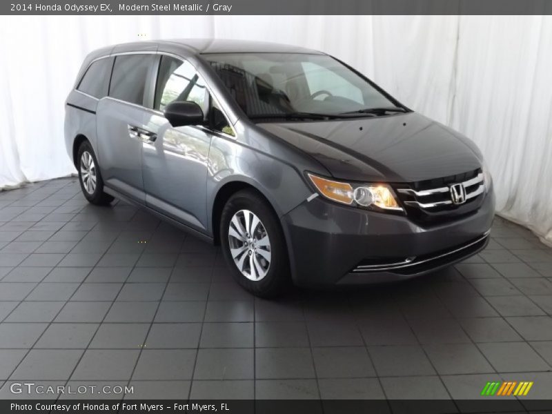 Modern Steel Metallic / Gray 2014 Honda Odyssey EX