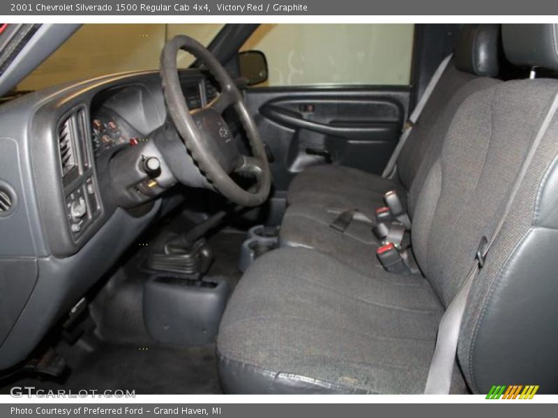 Victory Red / Graphite 2001 Chevrolet Silverado 1500 Regular Cab 4x4