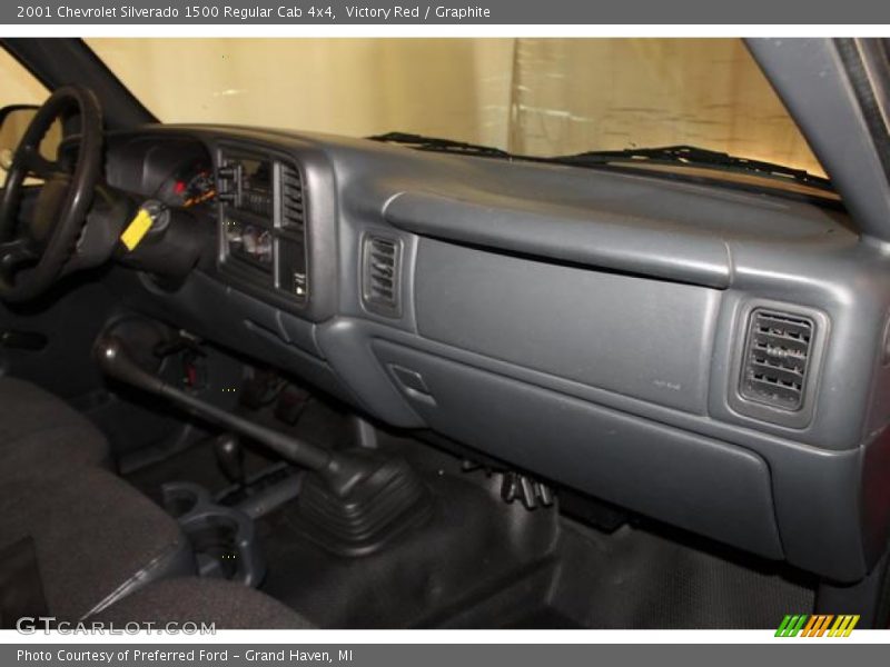 Victory Red / Graphite 2001 Chevrolet Silverado 1500 Regular Cab 4x4