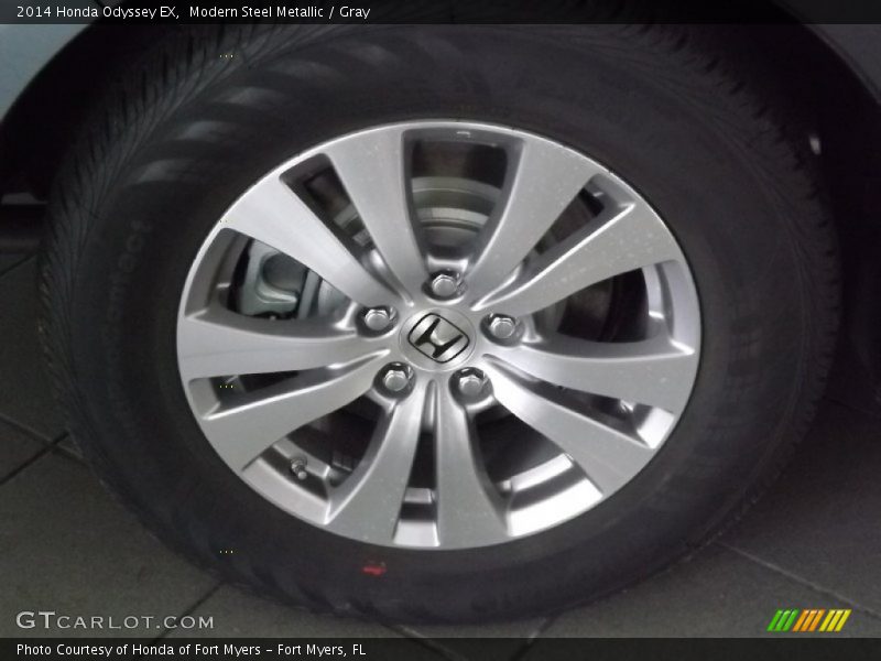 Modern Steel Metallic / Gray 2014 Honda Odyssey EX