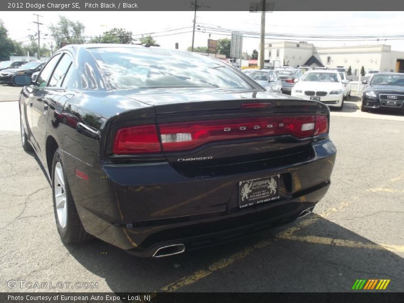 Pitch Black / Black 2012 Dodge Charger SE