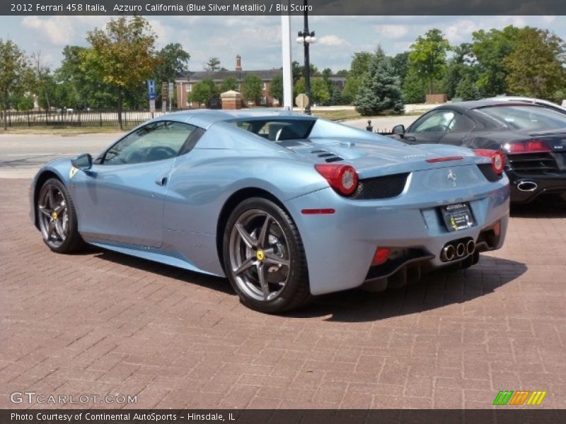 Azzuro California (Blue Silver Metallic) / Blu Scuro 2012 Ferrari 458 Italia