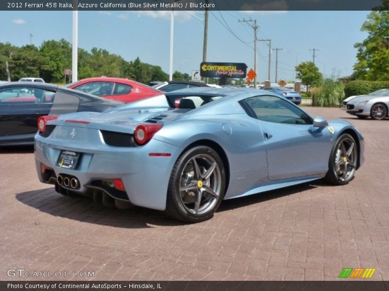 Azzuro California (Blue Silver Metallic) / Blu Scuro 2012 Ferrari 458 Italia