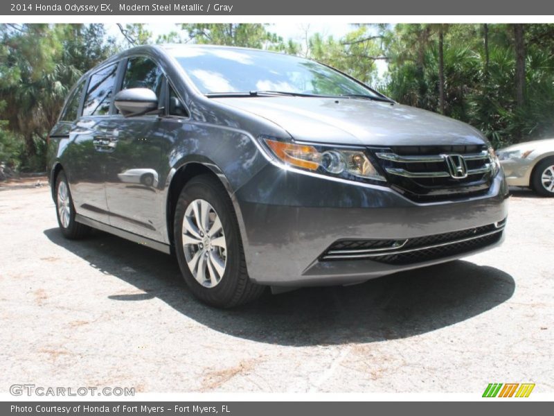Modern Steel Metallic / Gray 2014 Honda Odyssey EX