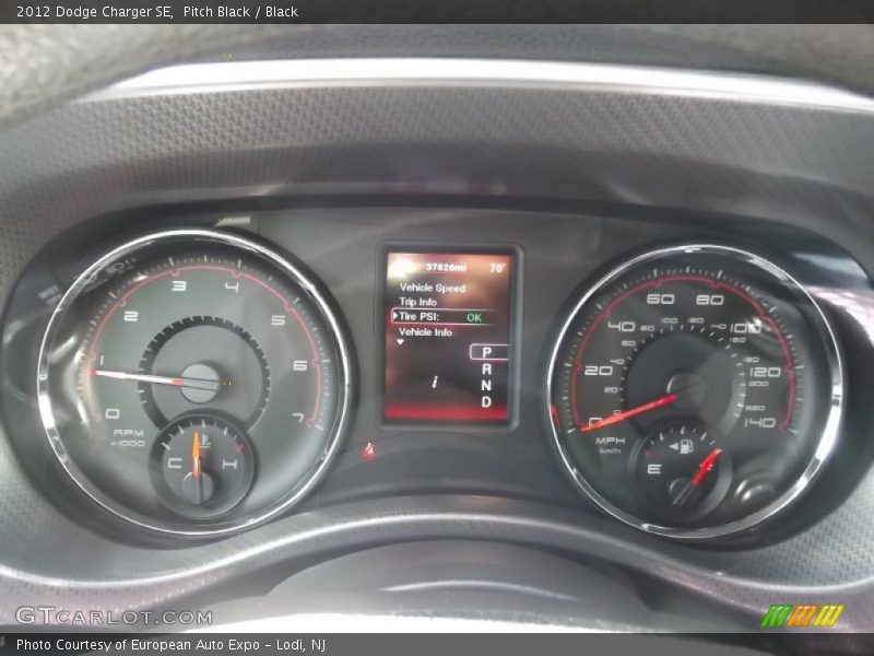 Pitch Black / Black 2012 Dodge Charger SE