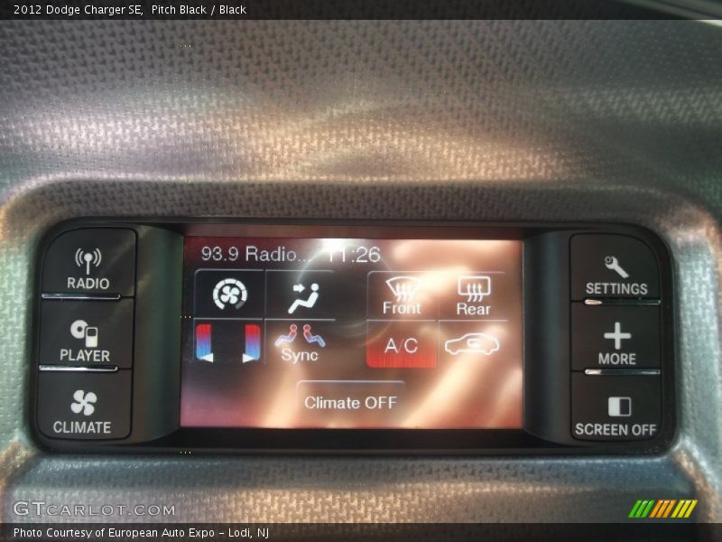 Pitch Black / Black 2012 Dodge Charger SE