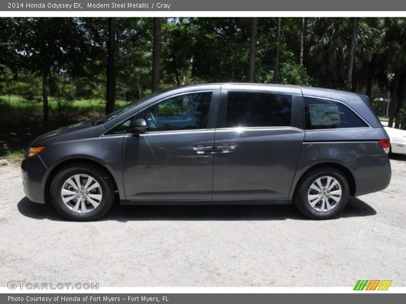 Modern Steel Metallic / Gray 2014 Honda Odyssey EX