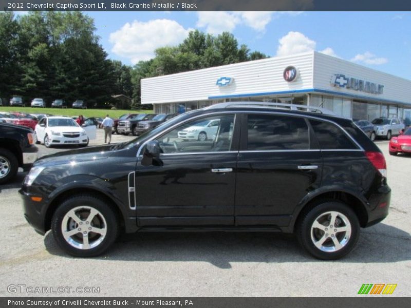 Black Granite Metallic / Black 2012 Chevrolet Captiva Sport LT